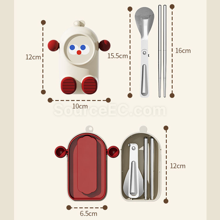 Customization Cartoon portable tableware set Corporate Gifts