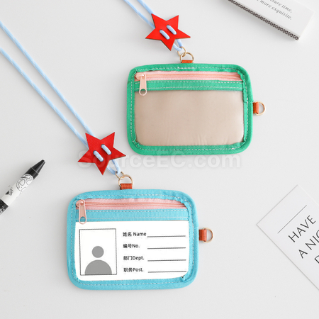 Customization Contrast color soft shell card holder Corporate Gifts
