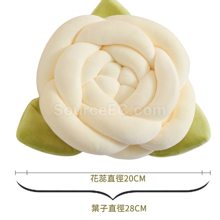 Customization Knitted And Knotted Rose Cushion Corporate Gifts