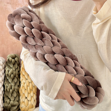 Customization Knitted Long Twisted Braid Sofa Cushion Corporate Gifts
