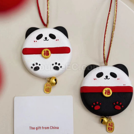 Customization Hand-painted panda aromatherapy gypsum pendant Corporate Gifts