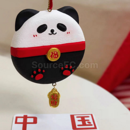 Customization Hand-painted panda aromatherapy gypsum pendant Corporate Gifts