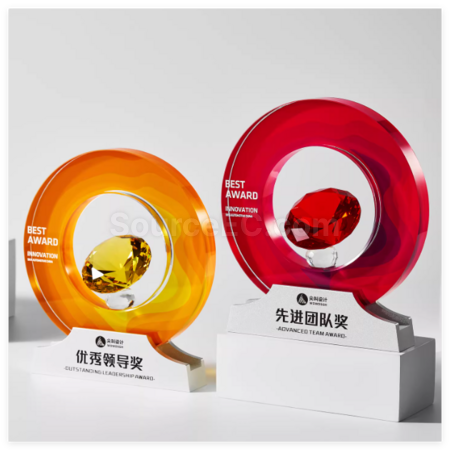 Customization Creative Diamond Crystal Trophy Corporate Gifts