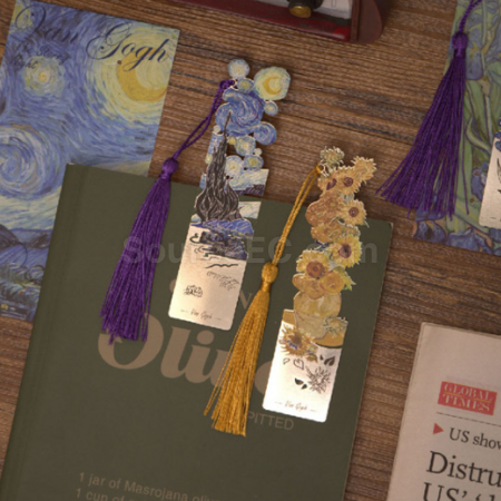 Customization Oil Painting Series Metal Bookmarks Corporate Gifts