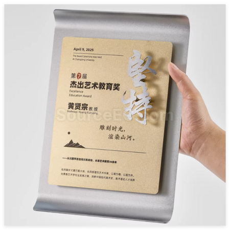 Customization Creative 3D Logo Customization Plaque Corporate Gifts