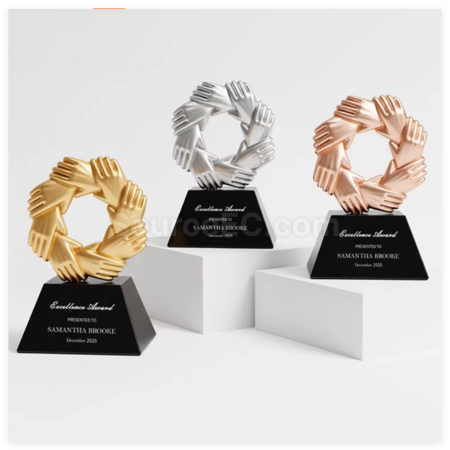 Creative Metal Crystal Trophy