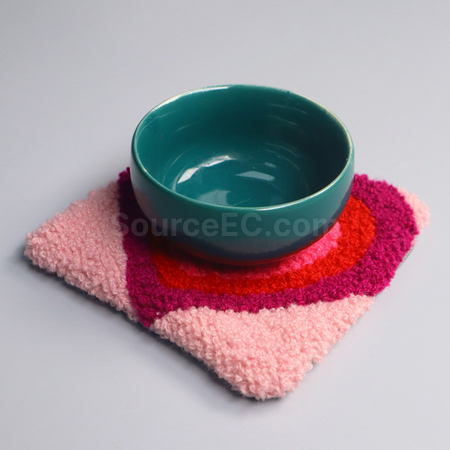 Customization Towel Embroidered Insulated Coaster Corporate Gifts