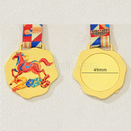 Customization Horse Metal Medals Corporate Gifts