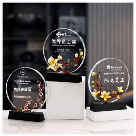Customization  Crystal Trophy Corporate Gifts