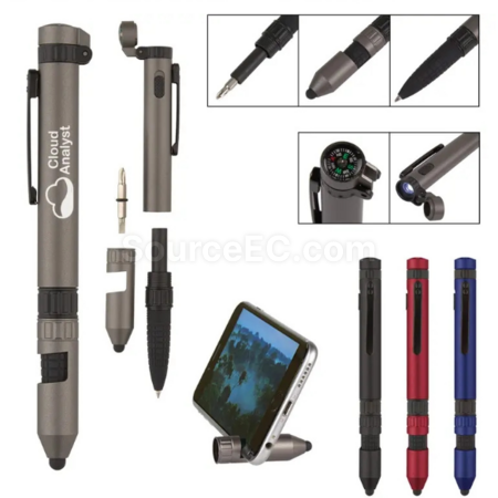 Customization Outdoor tool light pen, LED compass, touchscreen phone holder, ballpoint pen Corporate Gifts