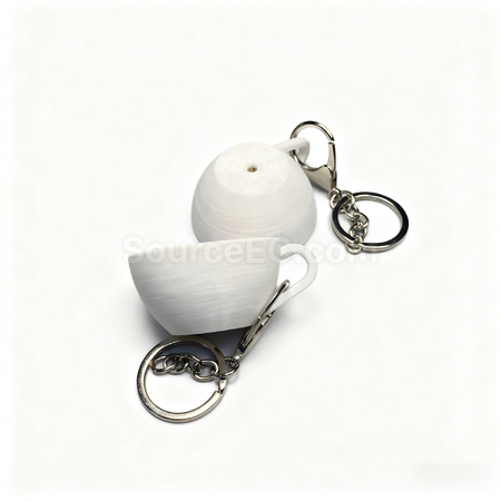 Customization Coffee cup decompression keychain Corporate Gifts