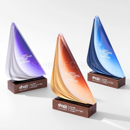 Creative Sailing Metal Crystal Award