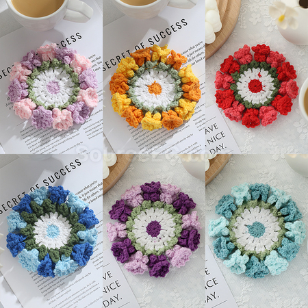 Customization Woven flower cup mat Corporate Gifts