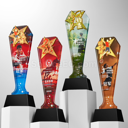 Customization Sports Crystal Award Corporate Gifts