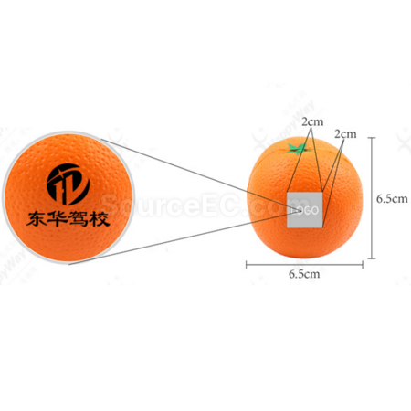 Customization Orange-shaped PU stress ball Corporate Gifts