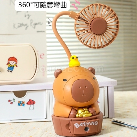 Customization Cartoon Pencil Sharpener USB Rechargeable Mini Fan Corporate Gifts