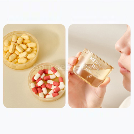 Customization Multi-Function Pill Case With Self-Contained Cup Corporate Gifts