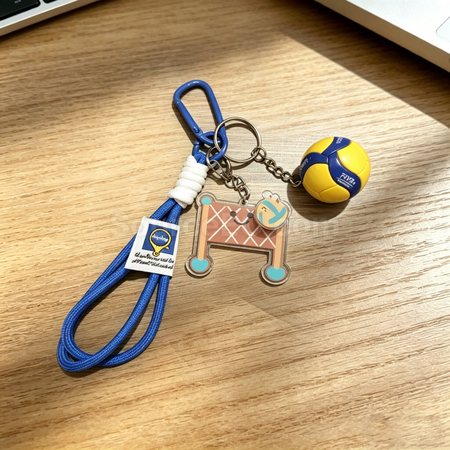 Customization Rotating Football Keychain Pendant Corporate Gifts