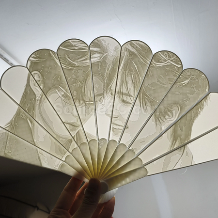 Customization Translucent Relief Fan Corporate Gifts