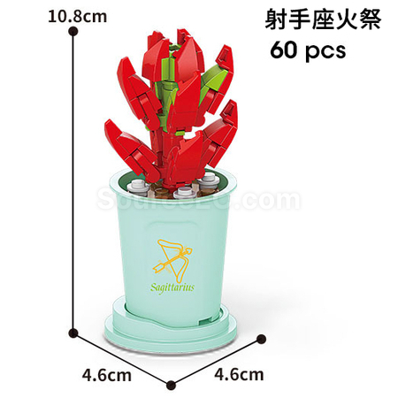 Customization Coffee Cup Plant Series Building Blocks-12 Constellations Succulent Series Corporate Gifts
