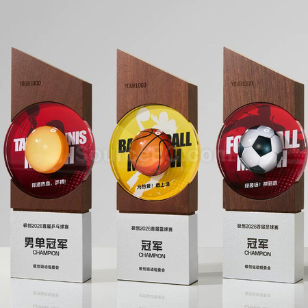 Customization Solid Wood Crystal Award Corporate Gifts