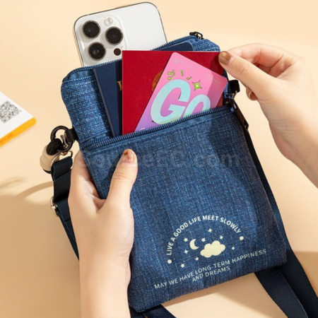 Customization Cute Denim Crossbody Bag Corporate Gifts