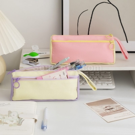 Customization Color Block Student Pencil Case Corporate Gifts