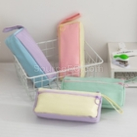 Customization Color Block Student Pencil Case Corporate Gifts