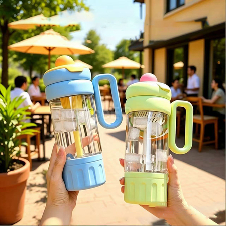Customization Large-Capacity Tritan Straw Water Bottle Corporate Gifts