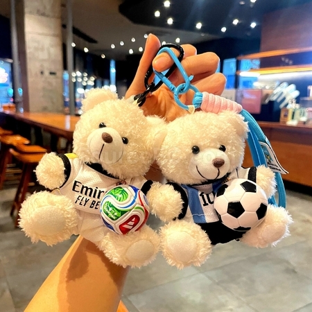 Customization Football Bear Pendant Keychain Corporate Gifts