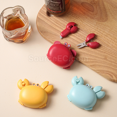 Customization 3-in-1 Crab Bottle Opener, Can Opener and Scissors, Magnetic Refrigerator Sticker Corporate Gifts
