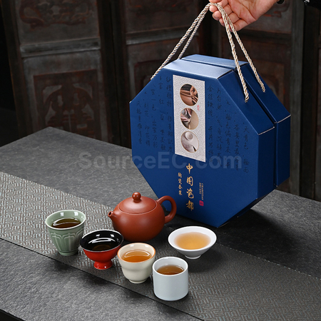 Customization Octagonal Gift Box Tea Set Corporate Gifts