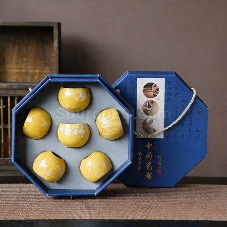 Customization Octagonal Gift Box Tea Set Corporate Gifts