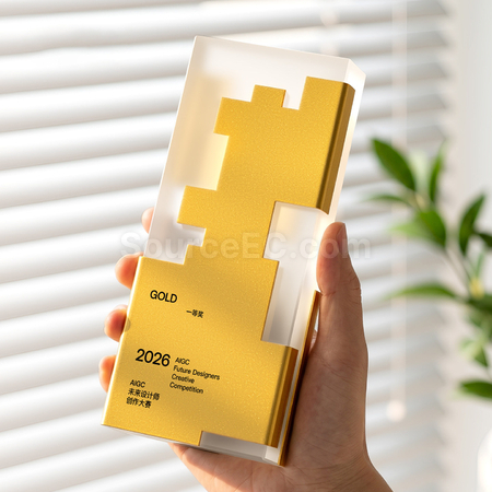Customization Crystal Metal Trophy Corporate Gifts