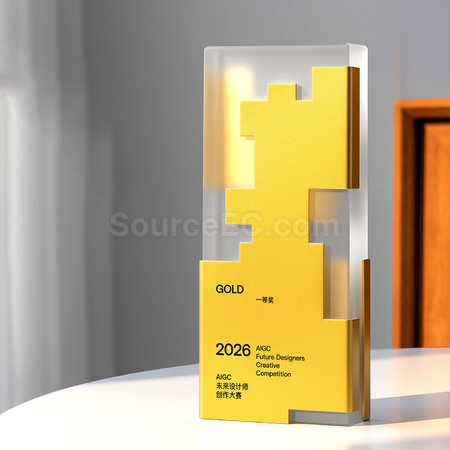 Customization Crystal Metal Trophy Corporate Gifts