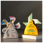 Creative Metal Rotating Crystal Trophy