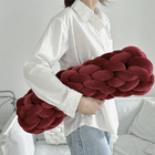 Knitted Long Twisted Braid Sofa Cushion
