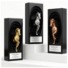 Year of the Horse Metal Crystal Award Trophy