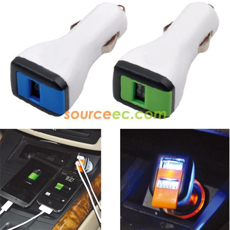 Customization Double USB Car Charger Corporate Gifts