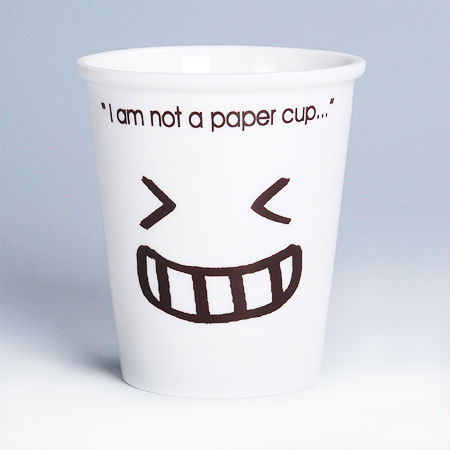 260ML Small Size Eco-Ceramic Smile  Cup