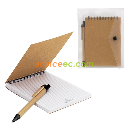 Customization Recycled Notebook With Recycled Pen Corporate Gifts