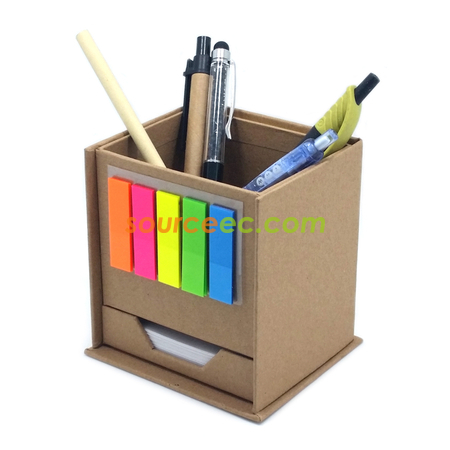 Customization Pen Holder With Memo Pad Corporate Gifts