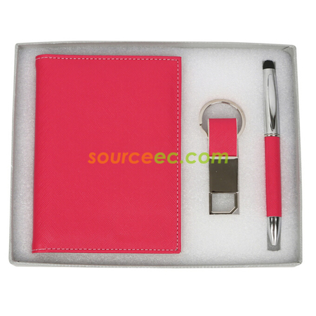 PU Passport Holder Gift Set