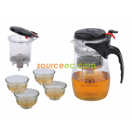 750ML Glass Tea Cup Set