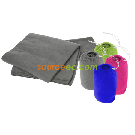 Fleece Blanket with Pouch
