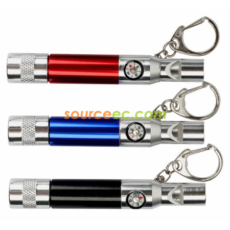 LED Light With Whistle & Compass