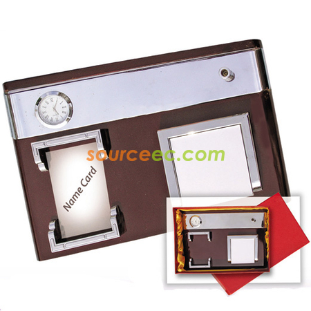 Wooden 4 In 1 Desktop Set