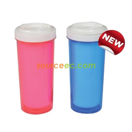 380ML Double Wall Plastic Mug