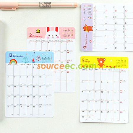 Customization Calendar Sticker Corporate Gifts