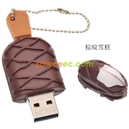 Customization Ice Cream Shape USB Flash Memory Corporate Gifts